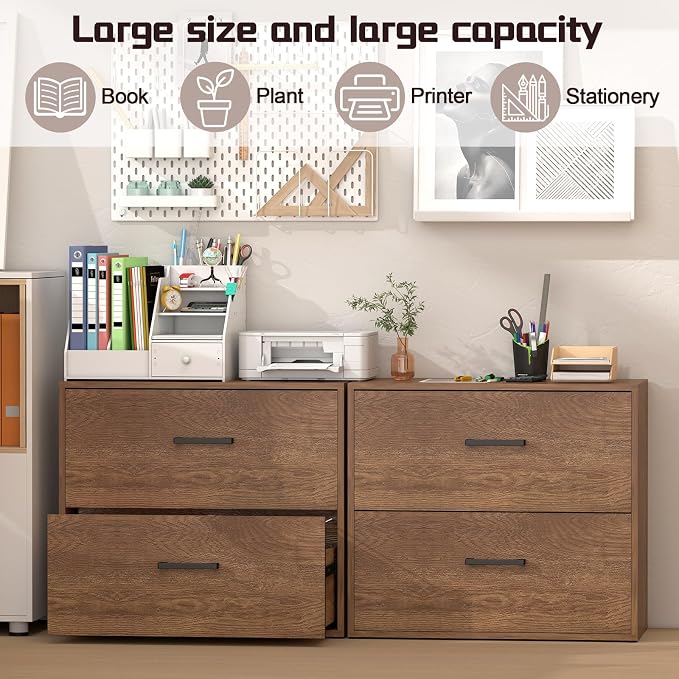 Lateral File Cabinet, 2 Drawer File Cabinets - Image 4
