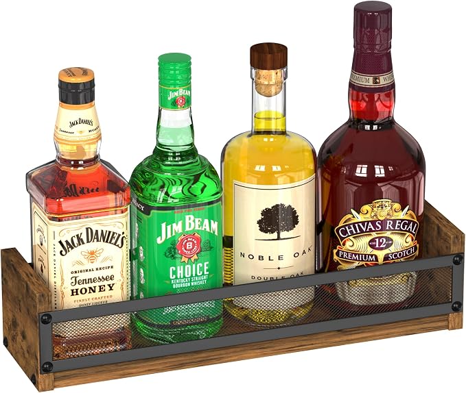 Alyoen Liquor Bottle Display Shelf, Coffee Syrup Rack Organizer, Countertop by Alyoen