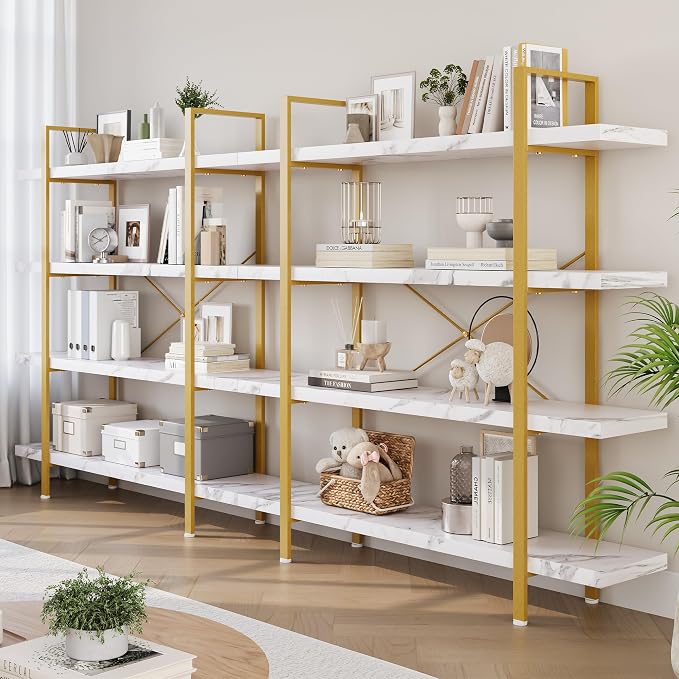 OtterOasis Heavy Duty 4-Tier Industrial Bookcase, 120lbs Shelf Capacity - Image 9