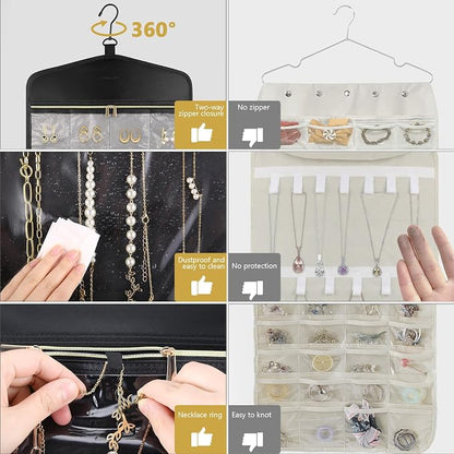 CHICECO Travel Jewelry Holder Organizer, Hanging Jewelry Organizer Storage - Image 2