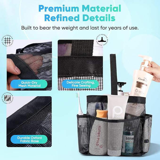 EUDELE Mesh Shower Caddy Portable - Image 3