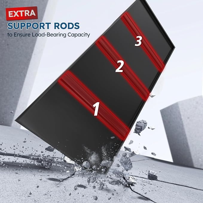 REIBII 72" H Storage Shelves, 2500LBS Heavy Duty Garage Shelving Unit, 5 Tier - Image 8