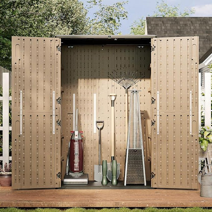 Aoxun Outdoor Storage Shed, 64 Cu.Ft Vertical Storage Sheds Outdoor - Image 8