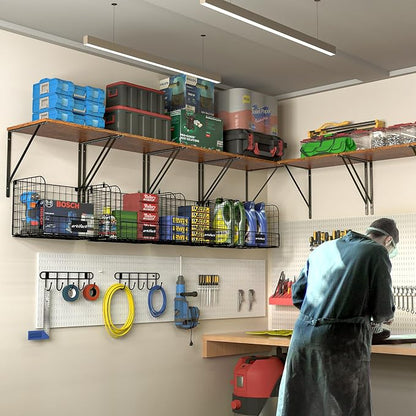 2 Pack Garage Shelves Wall Mounted - Image 8