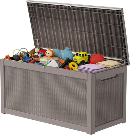 320 Gallon Outdoor Storage Box Resin Deck Box All Weather Waterproof Large by Decksplore%E2%80%94BuiltforOutdoor