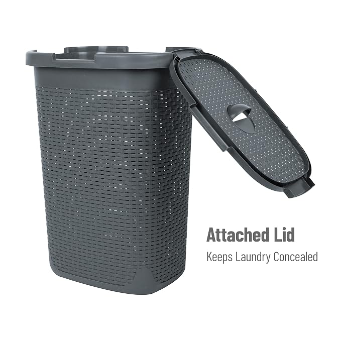 Mind Reader Slim Laundry Hamper - Image 5