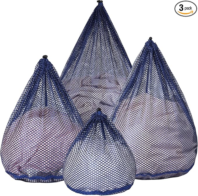 4Pcs Mesh Laundry Bags Washing Machine Mesh Wash Bags by OKAKA