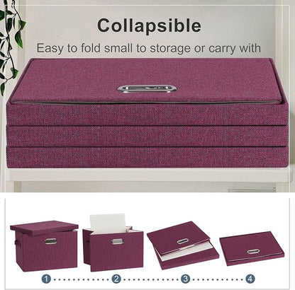 Large 17" 36 Quart Collapsible Stackable Storage Bins - Image 4