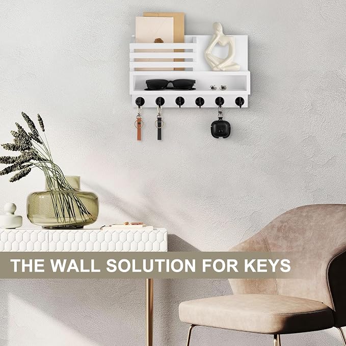 Key and Mail Holder Wall Mount, Key Hanger - Image 7