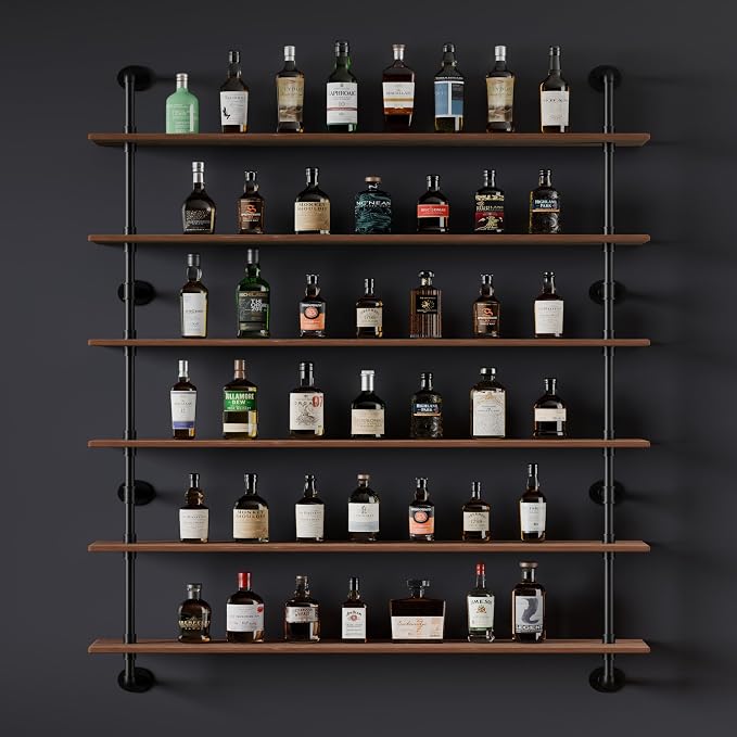 HDDFER 48 InchPipe Bookshelf Floating Shelves - Image 4