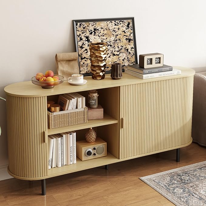 63" Sideboard Buffet Cabinet - Image 7