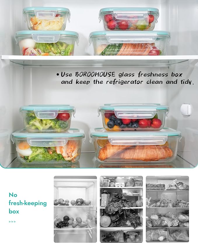 10-Piece Borosilicate Glass Food Storage Containers - Image 7