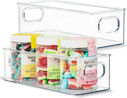primebox Plastic Food Storage Clear Container 2 Pack Bin by primebox