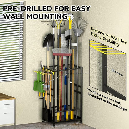 Garden Tool Organizer, Up 48 Long Handle Tool, Garage Storage and Organization - Image 7