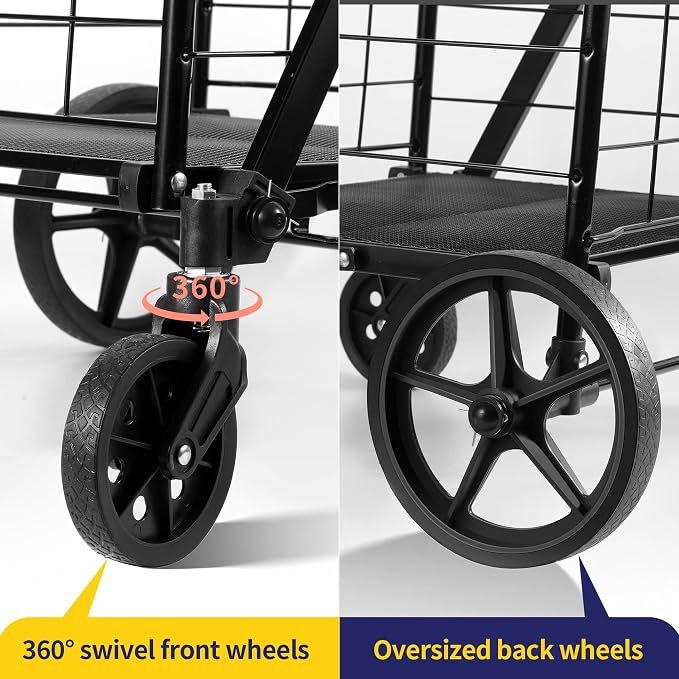 BIEAMA Folding Shopping Cart - Image 6