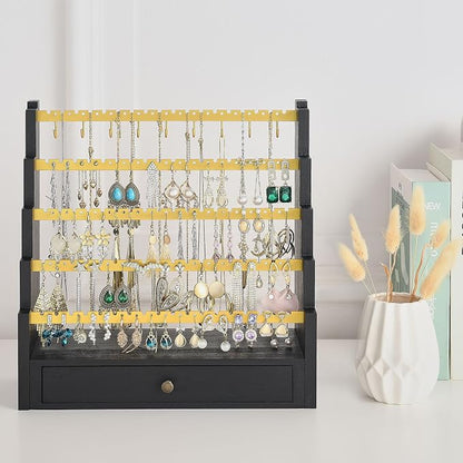 Pinzoveco Earring Organizer, 5 Layer Earring Holder Organizer - Image 7