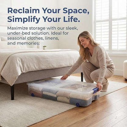 Under Bed Storage Bin 66 Quart - Image 2