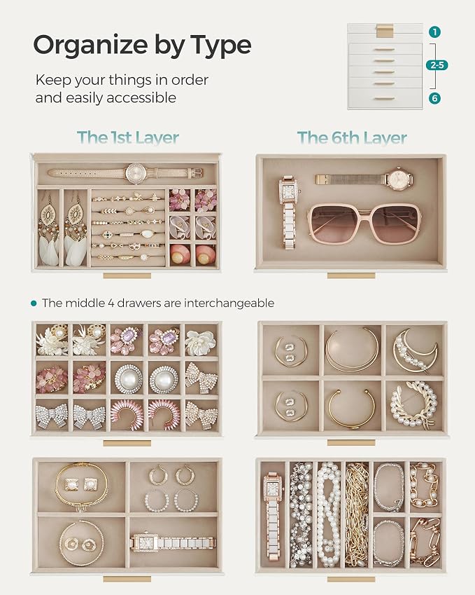 SONGMICS Jewelry Box Organizer - Image 3