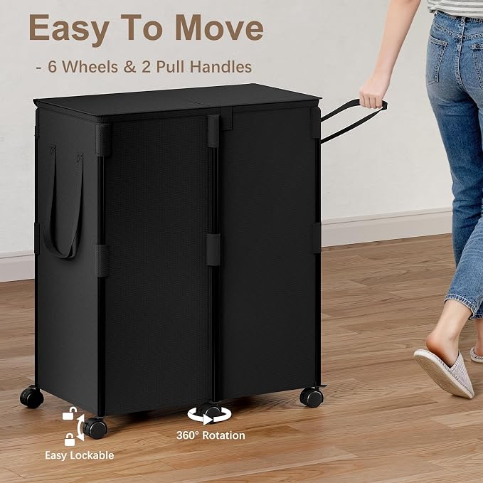 160L Double Laundry Hamper - Image 2