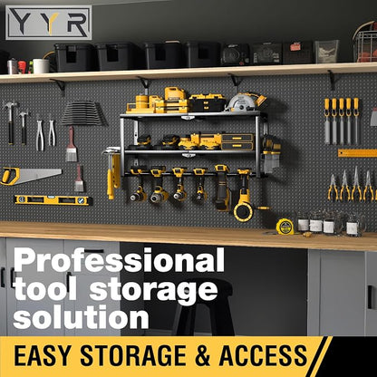 YYR Heavy Duty Power Tool Organizer Wall Mount, Cordless Drill Hanger Storage - Image 6