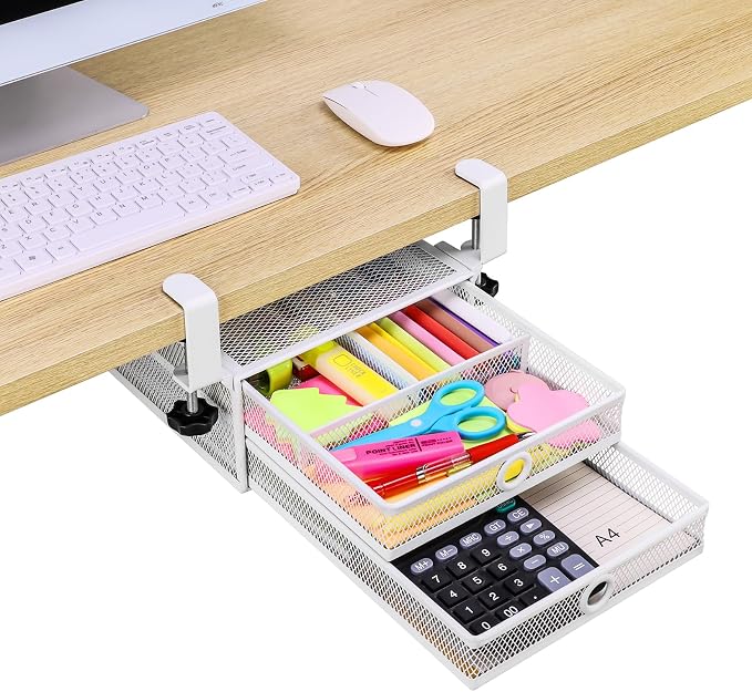 ROSYLINE Under Desk & Desktop Drawer Organizer by ROSYLINE