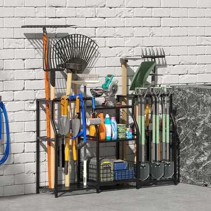 keomaisyto Garden Tool Organizer, Heavy Duty Yard Tool Tower Rack - Image 7
