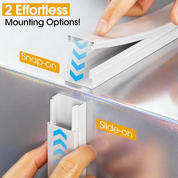 212.6in Cord Covers for 2-3 Wires on Wall, TV Cord Hider Wall, Paintable Cable - Image 6