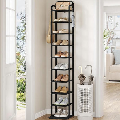 Hzuaneri Vertical Shoe Rack, Shoe Shelves, Wood Shoe Organizer by Hzuaneri