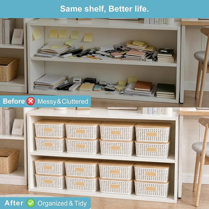 Bagnizer 4 Pack Plastic Storage Bins - Image 7