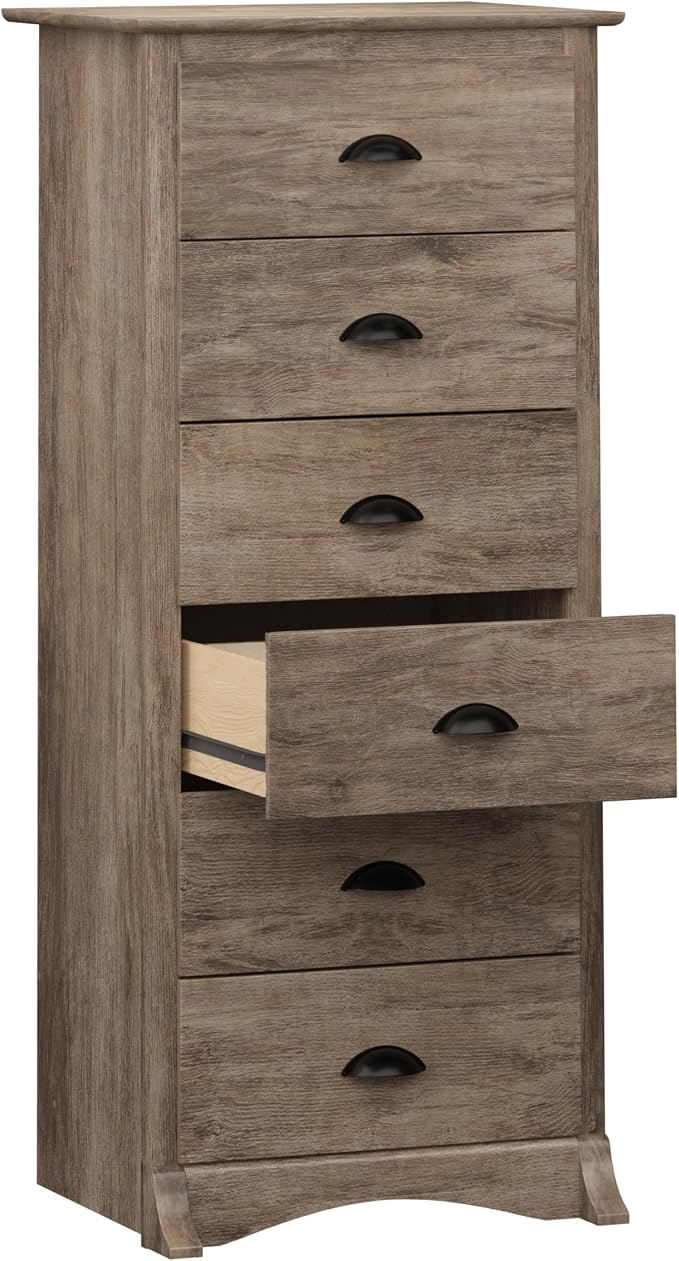 Prepac Salt Spring Rustic 6-Drawer Tall Dresser - Image 10