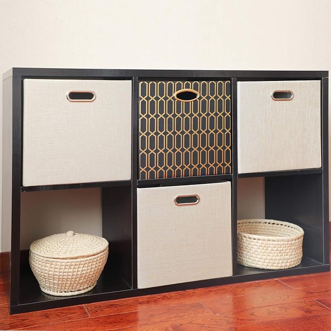 Posprica Foldable Storage Bins, 13×13 Storage Cubes Basket Containers - Image 7