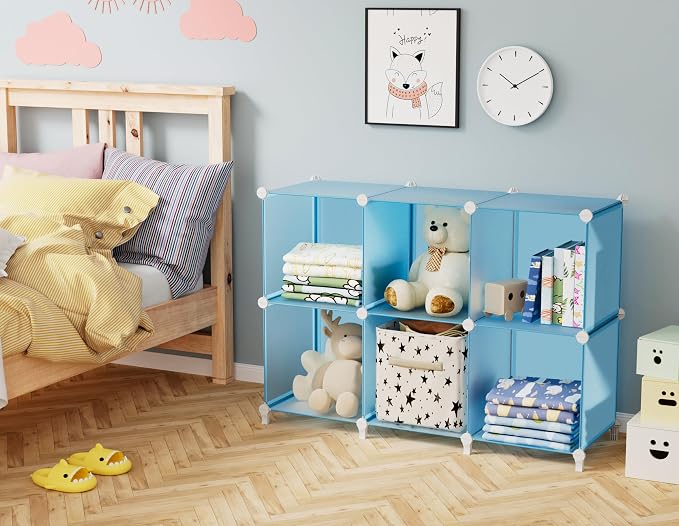 HOMIDEC Closet Organizers and Storage, 9 Cube Storage Organizer, Kids Room - Image 2