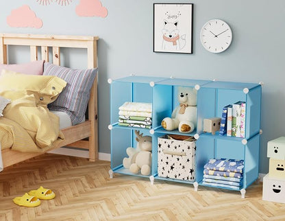 HOMIDEC Closet Organizers and Storage, 9 Cube Storage Organizer, Kids Room - Image 2