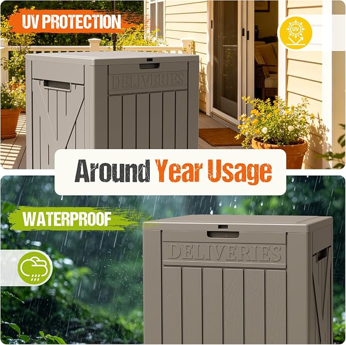 Flamaker 50 Gallon Deck Box, Package Delivery Storage Box - Image 2