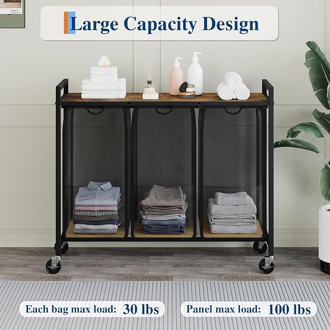Garvee Rolling Laundry Hamper - Image 7