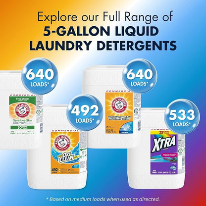 Arm & Hammer HE Compatible Liquid Detergent, 5 gal Jug - Image 7