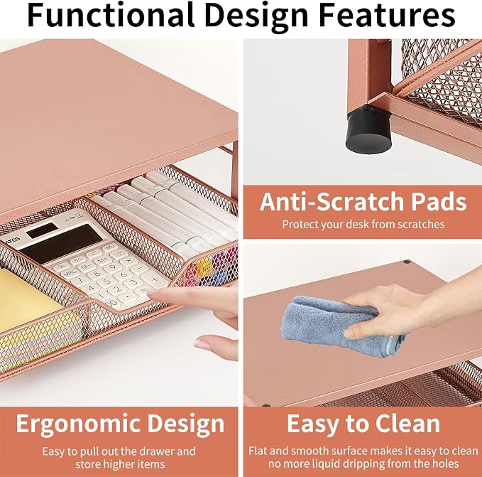 Small Laptop Stand for Desk, Monitor Stand Riser, Office Desk Accessories - Image 5