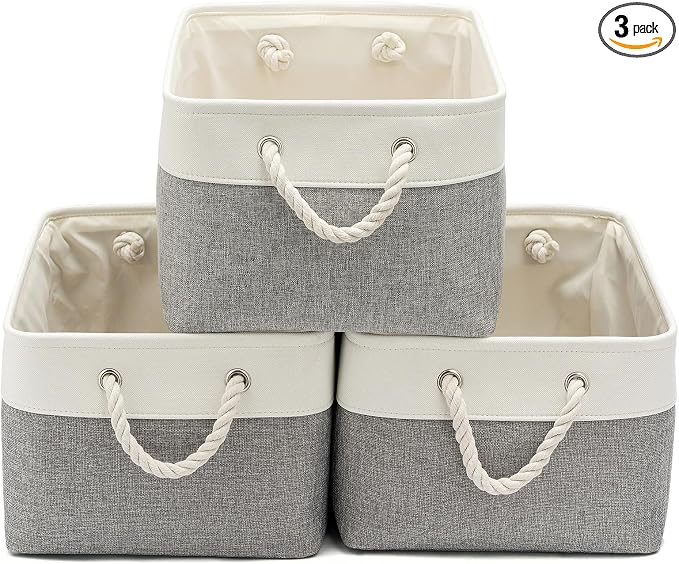 15.7x11.8x8.26 Inch Fabric Large Storage Bins by VQRTEXAStorageBasket