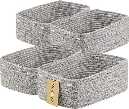 Small Storage Baskets for Organizing | Closet Organizer Bins | Shelf Toy Basket by MiniArkStorageBasketsHome