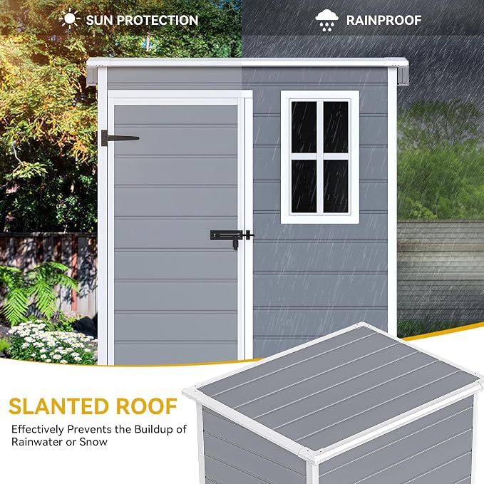 DWVO 5x3 FT Outdoor Storage Shed - Image 7