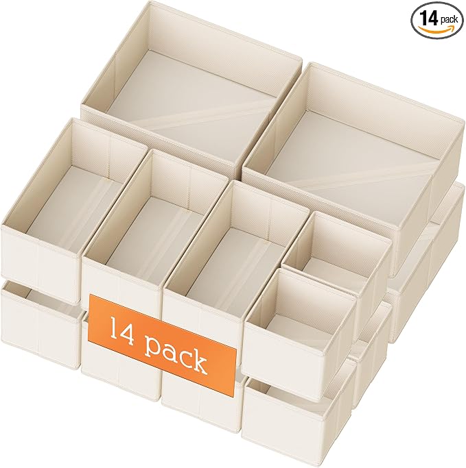 Criusia Drawer Organizer Clothes, 14 Pack Dresser Organizer by Criusia