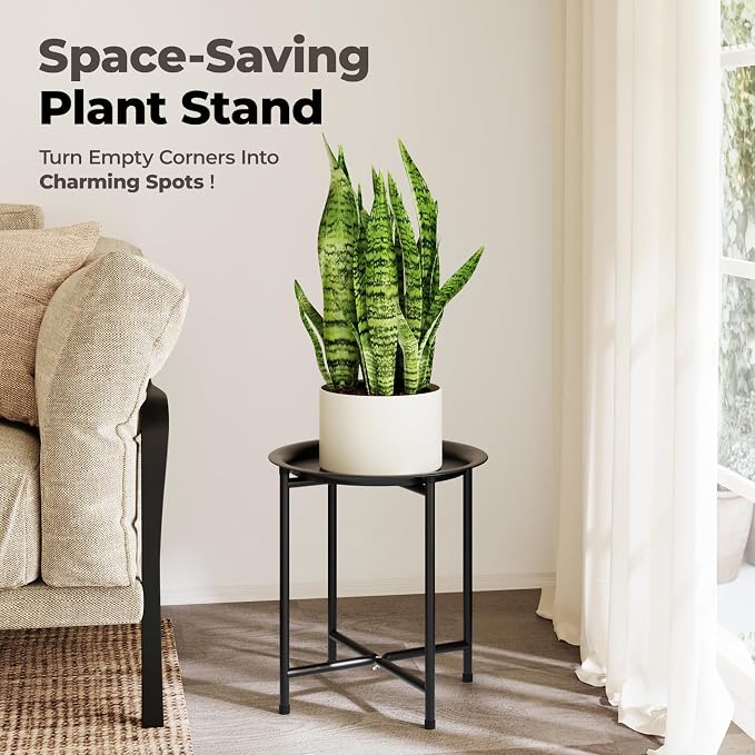 Bamworld Plant Stand Indoor Tall Plant Table - Image 2