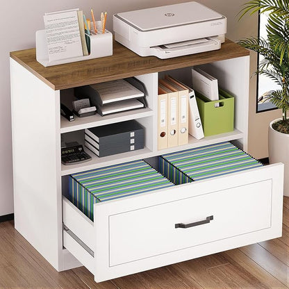 LVB Lateral File Cabinets for Home Office, Wood Filing Cabinet Drawers for by LVB