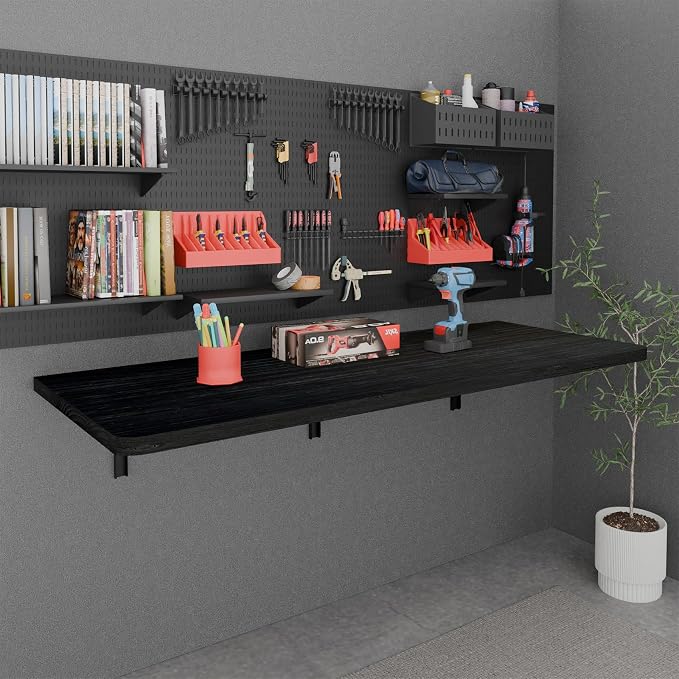 IAE Floating Wall Mounted Folding Table Desk - Image 2