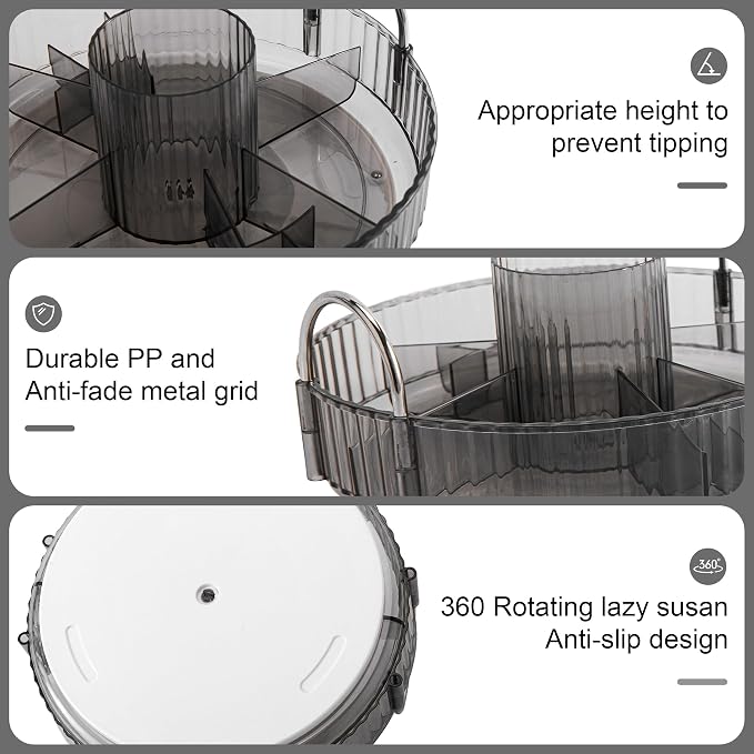 YCIA&DONE 360 Rotating Makeup Organizer and Storage - Image 5
