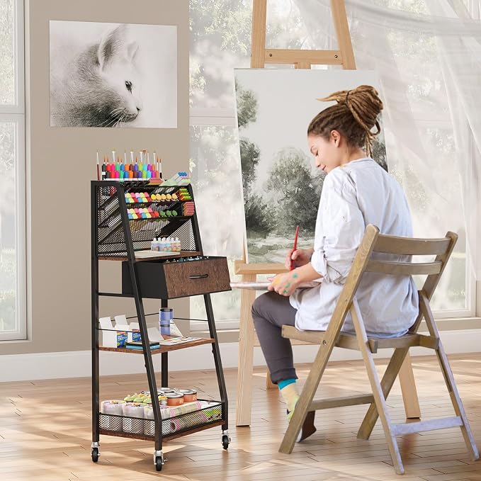 3 Tier Rolling Cart - Image 6