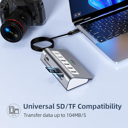 intpw USB C Hub, P9 USB C Hub Multiport Adapter - Image 6