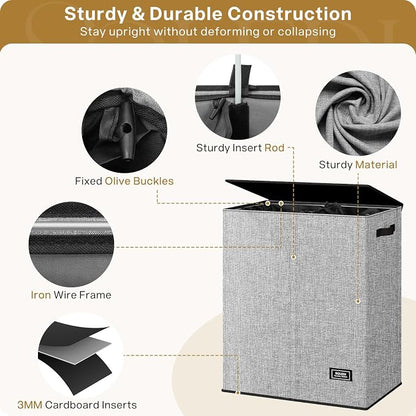 SOLEDI Double Laundry Basket - Image 6