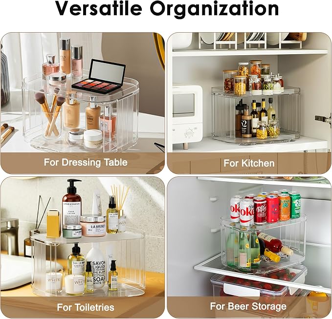 FIRJOY Lazy Susan Organizer for Cabinet, Countertop - Image 6