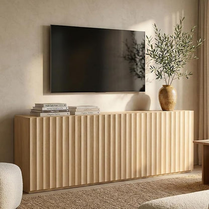VividVibe Wide Fluted Sideboard Buffet Cabinet by VividVibe